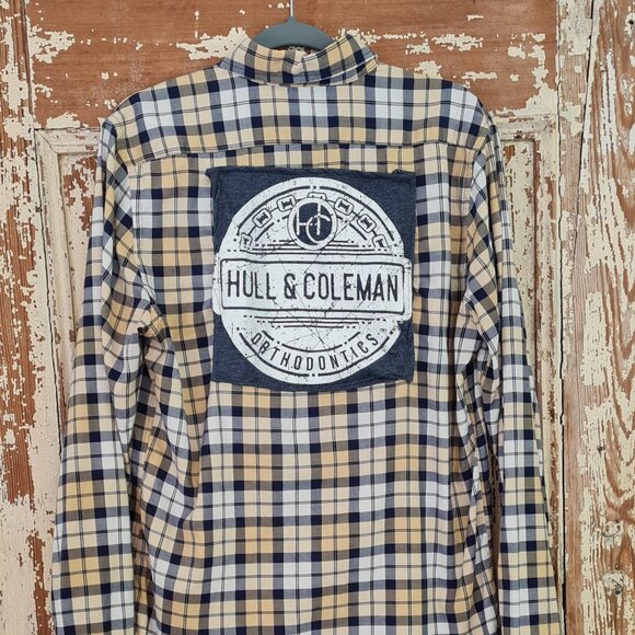 unique Flannel with patch on the back M - Picture 1 of 6